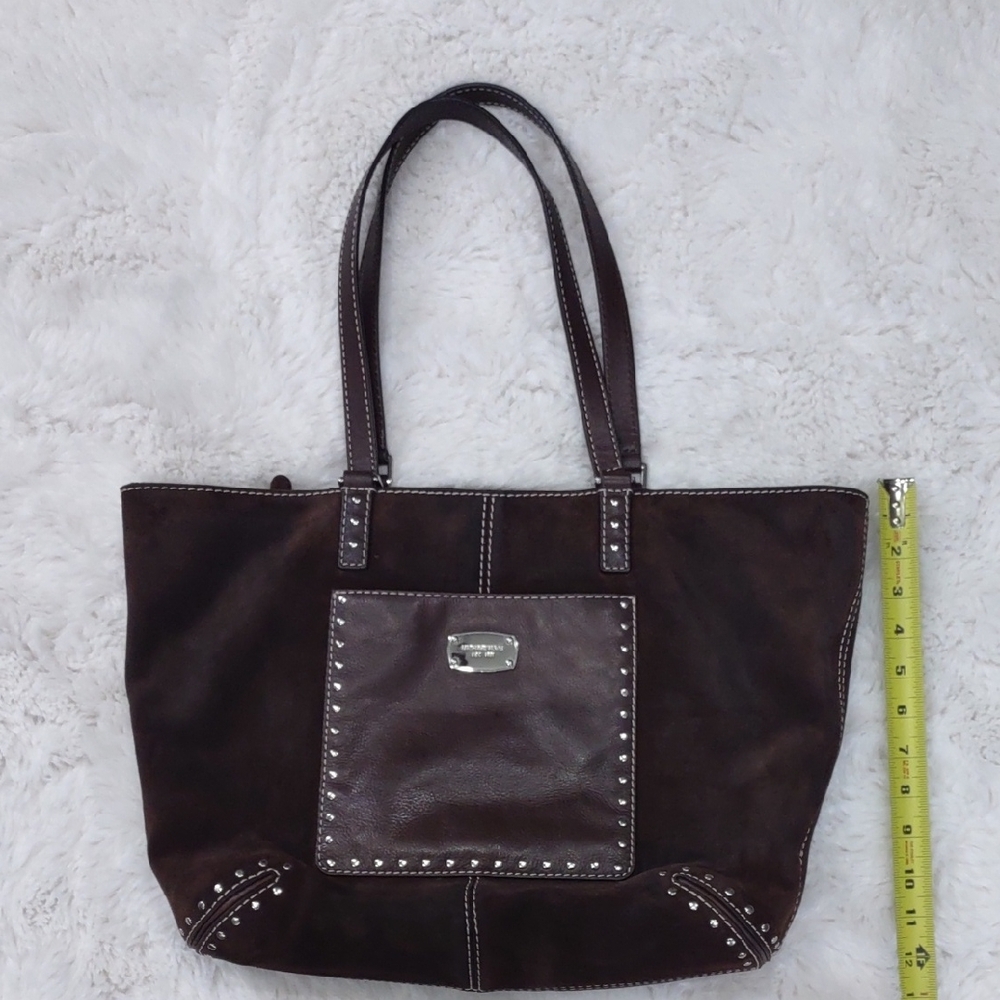 MICHAEL KORS Brown Studded Tote Bag - Picture 17 of 17